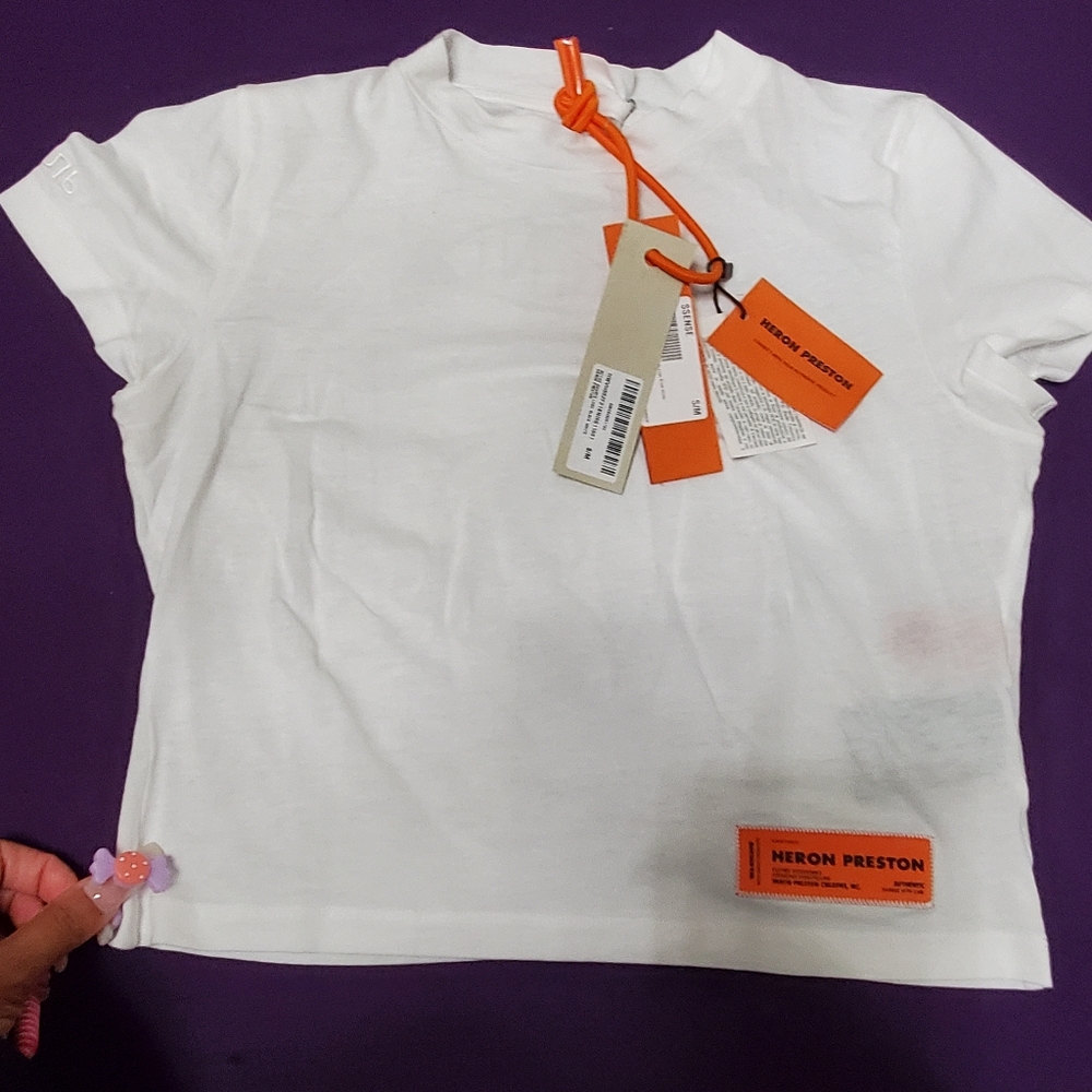 Heron Preston cropped t shirt